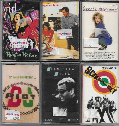 Lotto 6 musicassette - -,