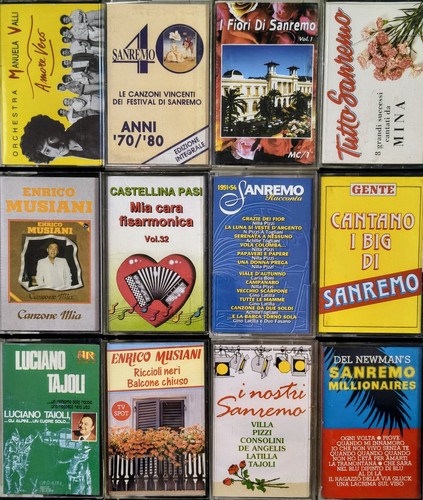 Lotto musicassette sanremo - musicassette,