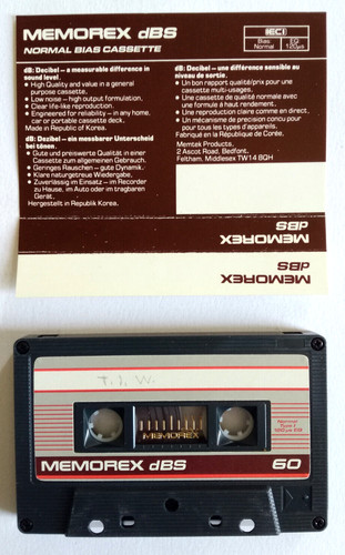 Memorex dbs musicassetta - dbs, 60