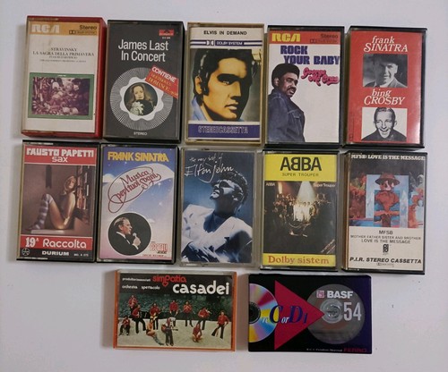 Musicassette vintage lotto - vintage, 12