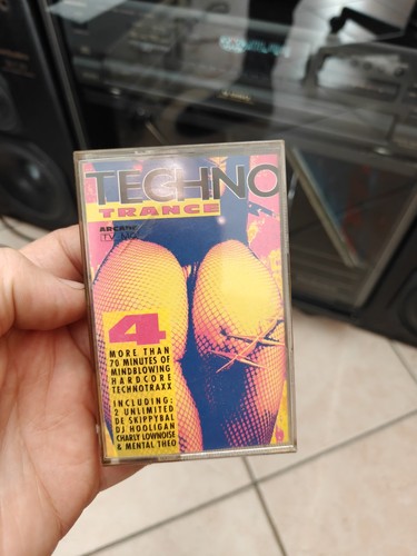 Cassetta audio techno trance - cassetta,